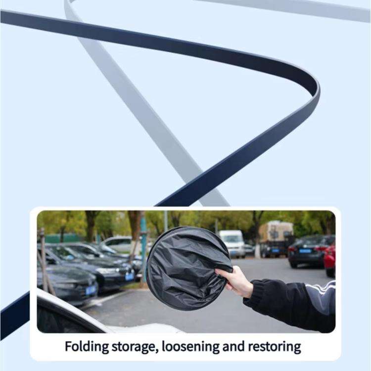 Titanium Silver Car Rear Window Sunshade Heat Insulating Shield with Suction Cup Mounted 100 x 50cm