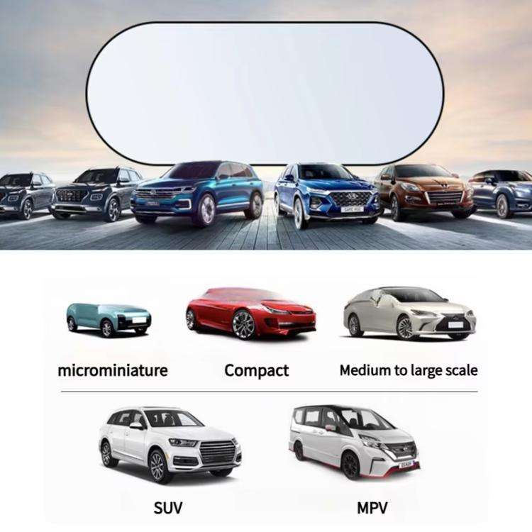 Titanium Silver Car Rear Window Sunshade Heat Insulating Shield with Suction Cup Mounted 100 x 50cm