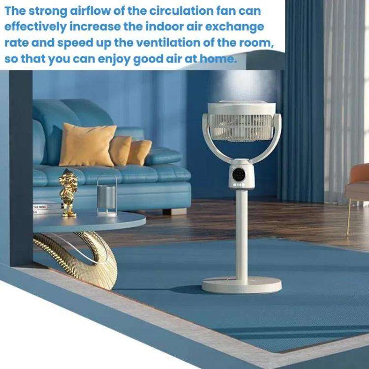 Air Circulation Fan Turbo Light Convection Standing Fan Remote Control Timer Floor Fan, Style: Re...