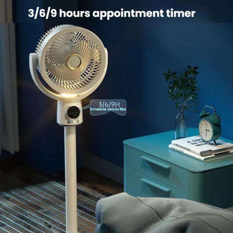 Air Circulation Fan Turbo Light Convection Standing Fan Remote Control Timer Floor Fan, Style: Re...