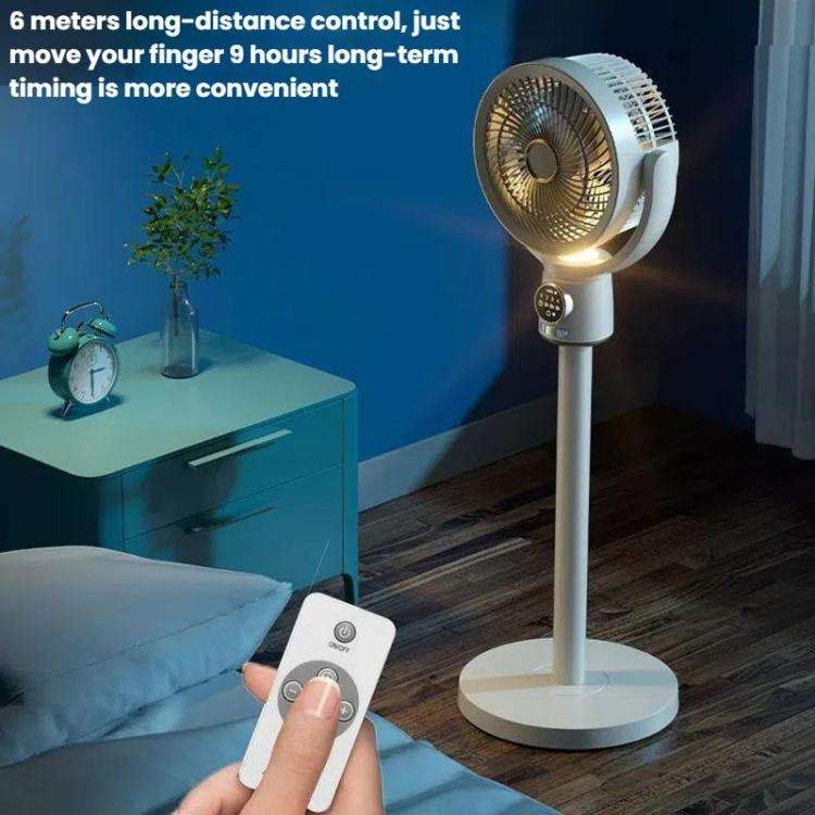 Air Circulation Fan Turbo Light Convection Standing Fan Remote Control Timer Floor Fan, Style: Re...