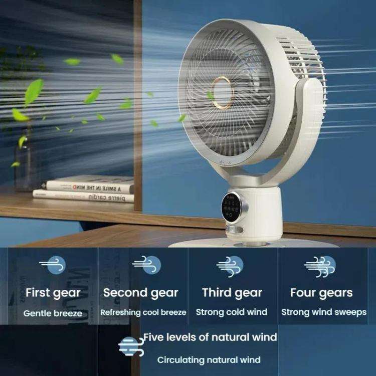 Air Circulation Fan Turbo Light Convection Standing Fan Remote Control Timer Floor Fan, Style: Re...