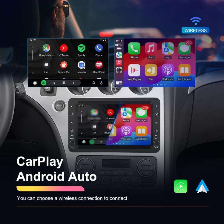 2+64G For Alfa Romeo 159 7 inch Horizontal Screen Carplay Car Navigation Center Control Integrate...