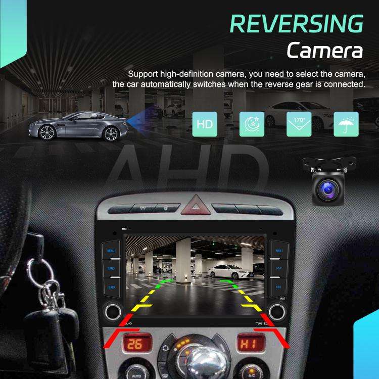 For Peugeot 408 7 inch Horizontal Screen Carplay Car Player Car Navigation Center Control, Spec: ...