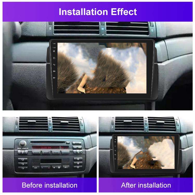 2+32G For BMW E46 1999-2005 9 inch WiFi Version Large Screen Carplay Car Navigator Reversing Came...