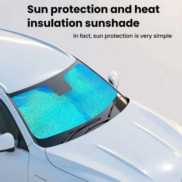 SUITU ST-4024L Car Front Windshield Sunshade Sunscreen Heat Insulation Visor(Ice Crystals)