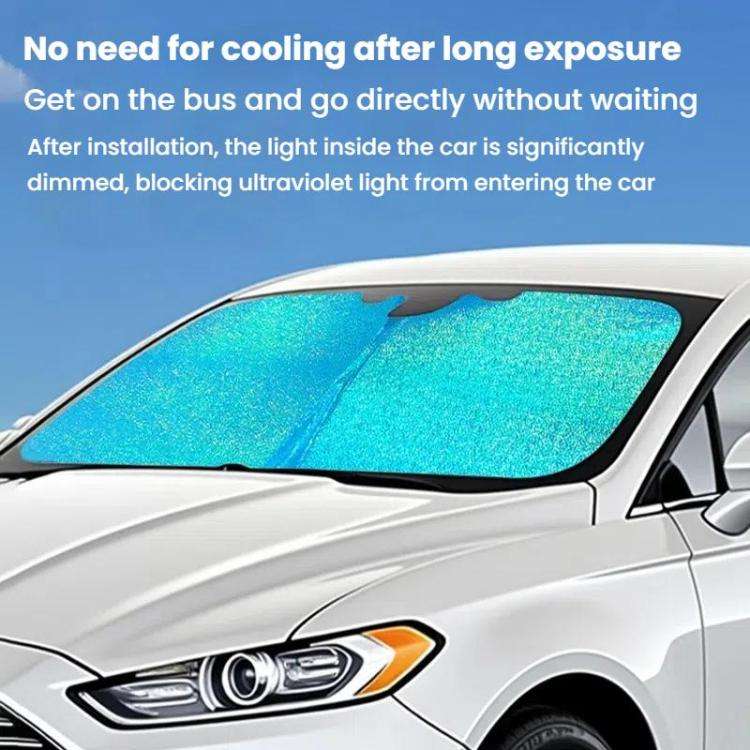 SUITU ST-4024L Car Front Windshield Sunshade Sunscreen Heat Insulation Visor(Ice Crystals)