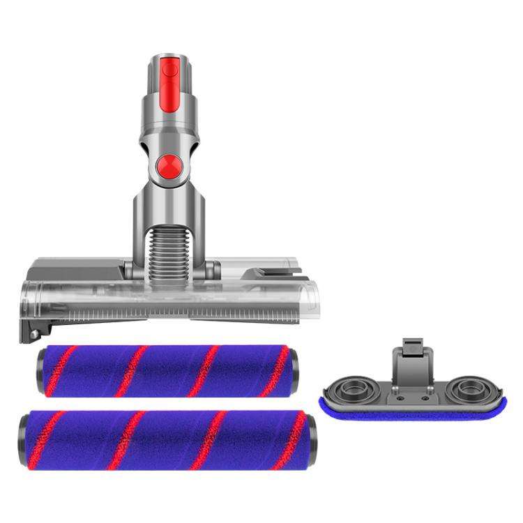 For Dyson V7/V8/V10/V11/V15 Dual Roller Soft Velvet Floor Brush With LED Dust Detection