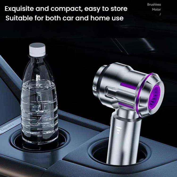 SUITU ST-6691Plus Car Cordless Powerful Brushless Vacuum Cleaner(Silver Purple)