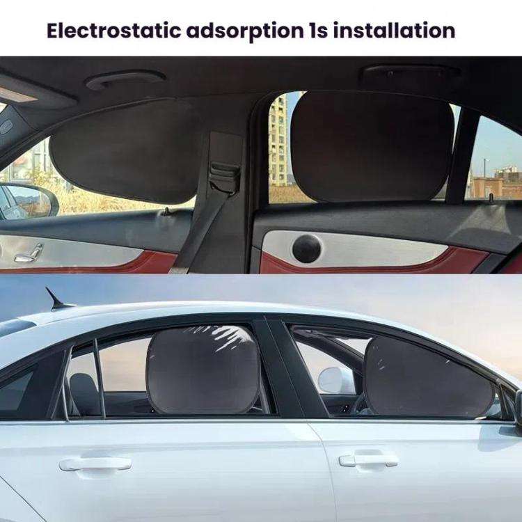 4pcs /Set SUITU ST-2414 Car Vinyl Static Film Adsorption Sunshade Sunscreen Heat Insulation Sunbl...
