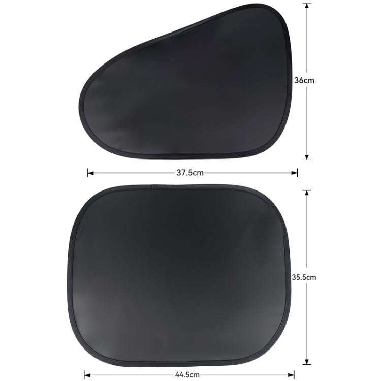 4pcs /Set SUITU ST-2414 Car Vinyl Static Film Adsorption Sunshade Sunscreen Heat Insulation Sunbl...