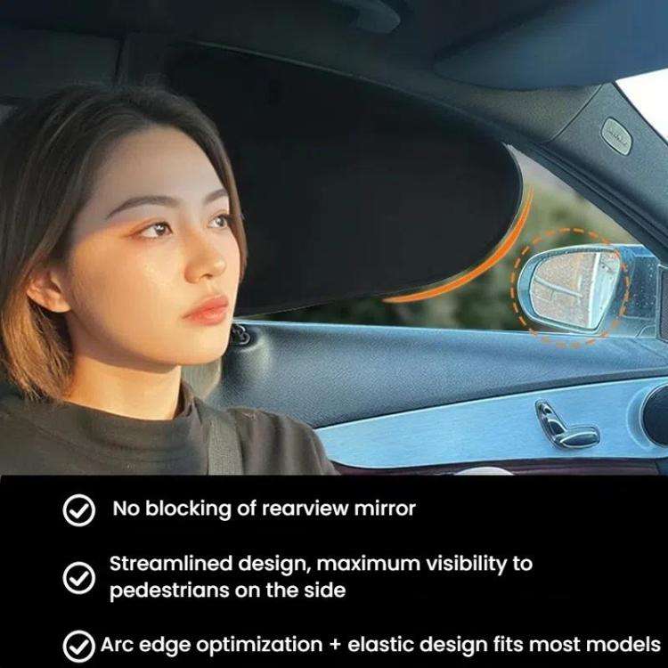 4pcs /Set SUITU ST-2414 Car Vinyl Static Film Adsorption Sunshade Sunscreen Heat Insulation Sunbl...