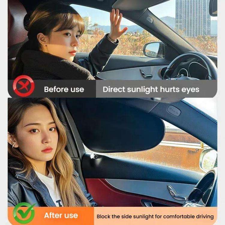 4pcs /Set SUITU ST-2414 Car Vinyl Static Film Adsorption Sunshade Sunscreen Heat Insulation Sunbl...