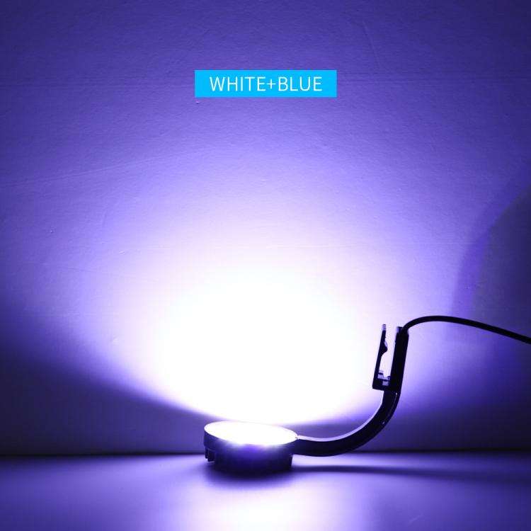 220V 5W Blue White Aquarium LED Clip Light with 12 LEDs USB Powered Mini Fish Tank Light for Aqua...