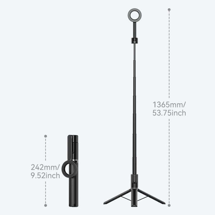 TELESIN 1.3m Magnetic Selfie Stick Tripod Phone Stand for Outdoor Vlog & Live Streaming with Blue...