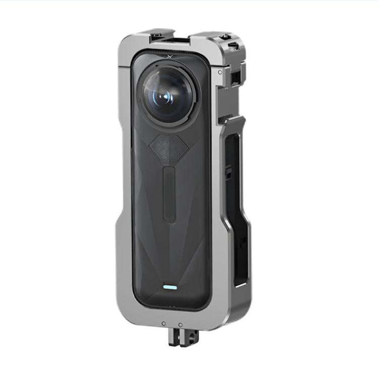 For Insta360 X5 HEPAIL AC-81 Metal Rabbit Cage Extended Protective Frame