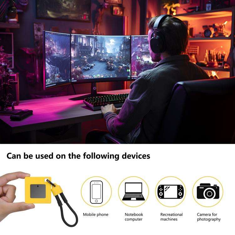 M.2 2230 NVMe Solid State Drive Enclosure 10Gbps Portable External Enclosure(Yellow)