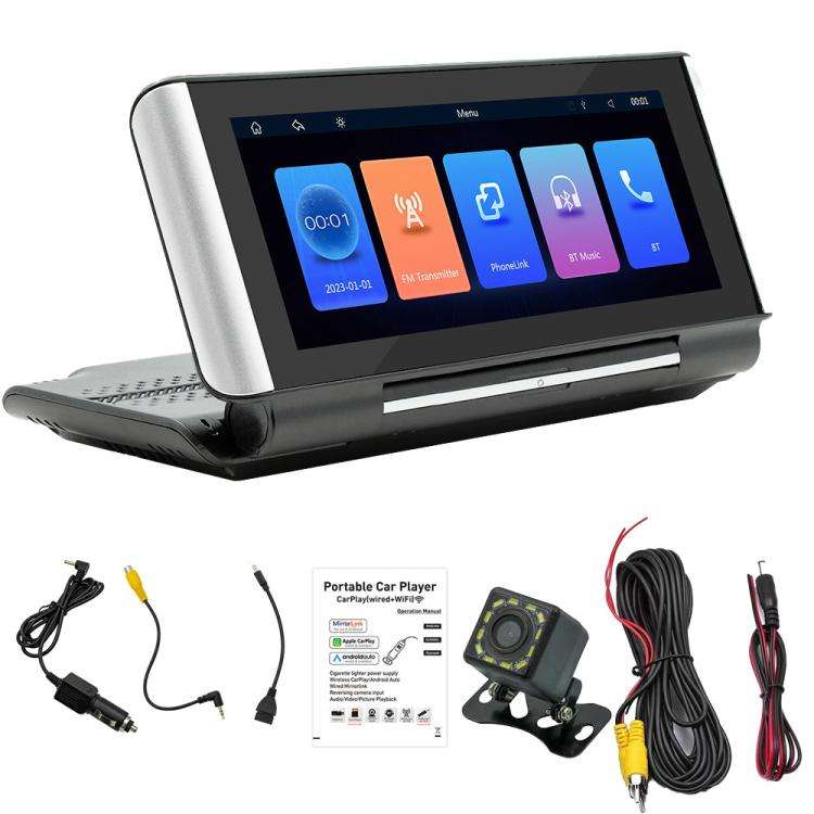 6.86 Inch Foldable Portable Bluetooth Car MP5 Player With MirrorLink/CarPlay/Android Auto Support...