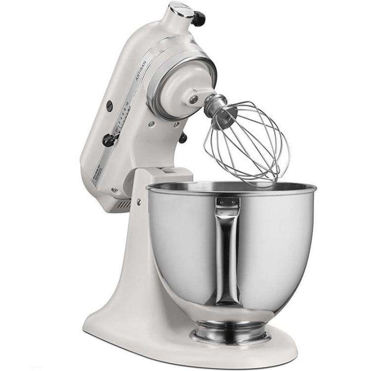 Stainless Steel Mixing Bowl For KitchenAid 4.5QT & 5QT Stand Mixers(Silver)