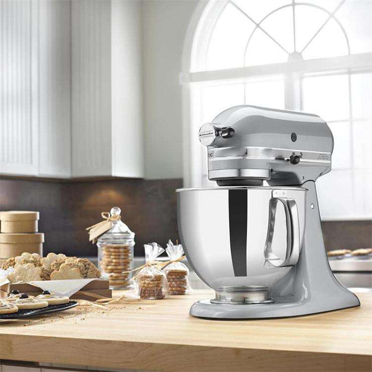 Stainless Steel Mixing Bowl For KitchenAid 4.5QT & 5QT Stand Mixers(Silver)