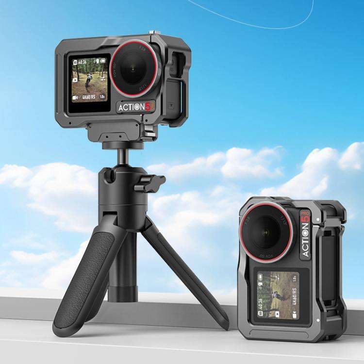 For DJI Osmo Action 5 Pro / 4 / 3 HEPAIL AC70 Metal Rabbit Cage