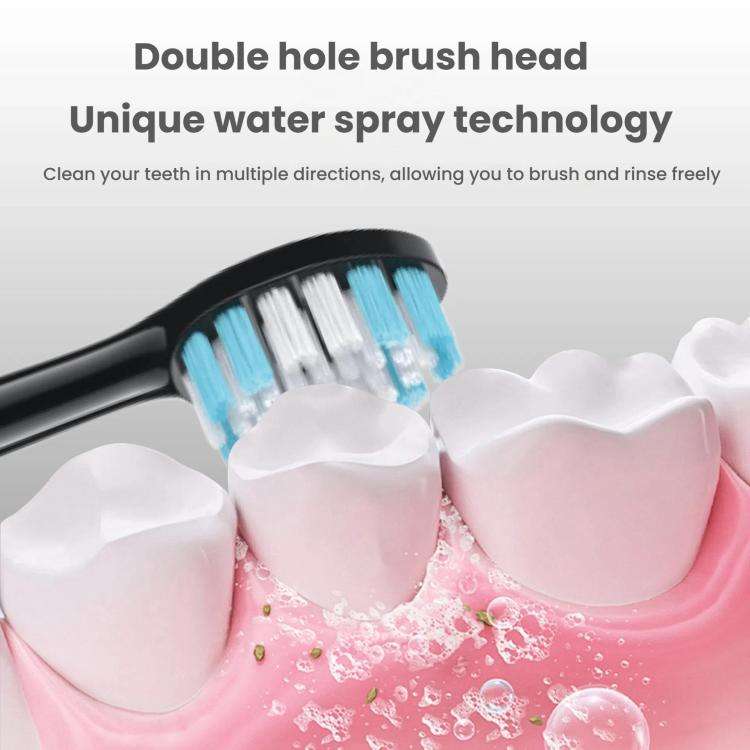 3-in-1 Electric Toothbrush, Water Flosser & Oral Irrigator with 180mL Detachable Tank(White)