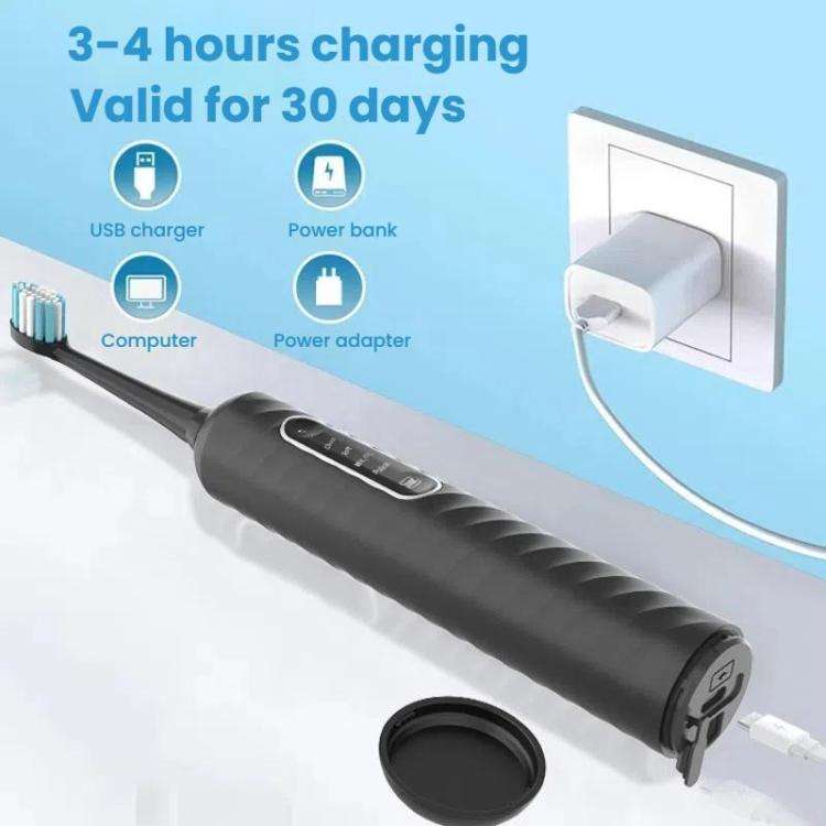 3-in-1 Electric Toothbrush, Water Flosser & Oral Irrigator with 180mL Detachable Tank(White)