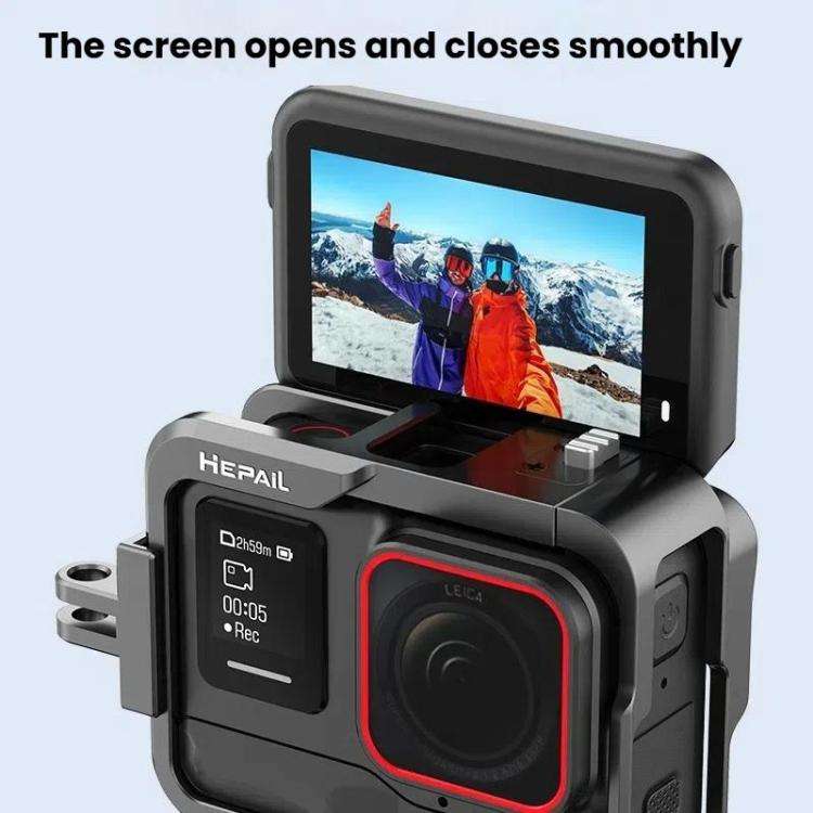 For Insta360 Ace Pro HEPAIL AC-26 Metal Rabbit Cage Camera Frame Accessories
