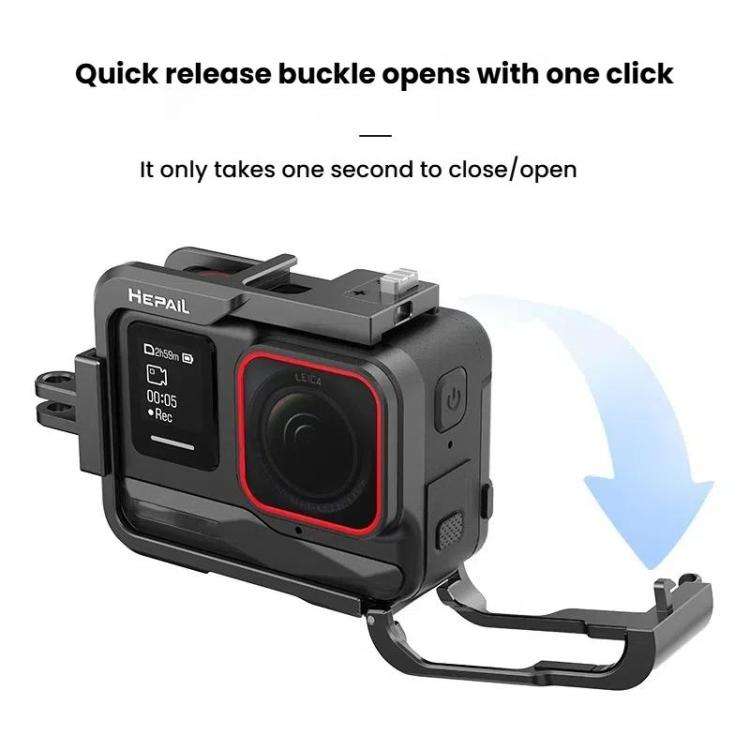 For Insta360 Ace Pro HEPAIL AC-26 Metal Rabbit Cage Camera Frame Accessories