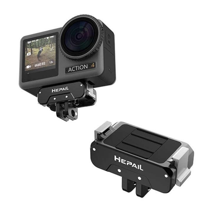 For DJI Osmo Action 4 / 3 HEPAIL AC-17 Metal Magnetic Quick Release
