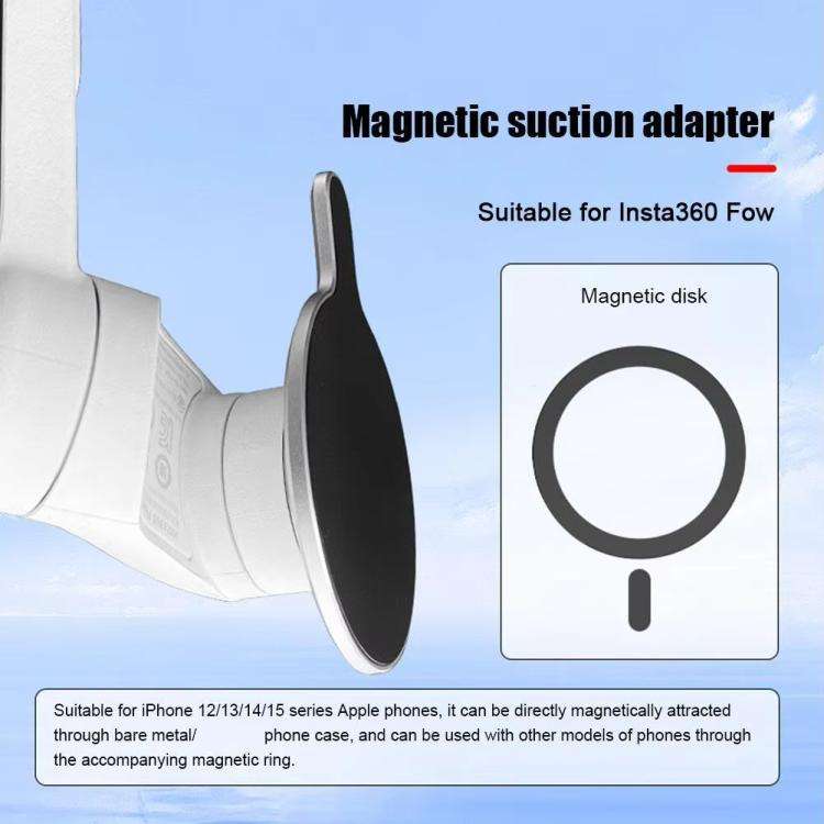 For Insta360 FLow HEPAIL MS08 Gimbal Magnet Phone Holder