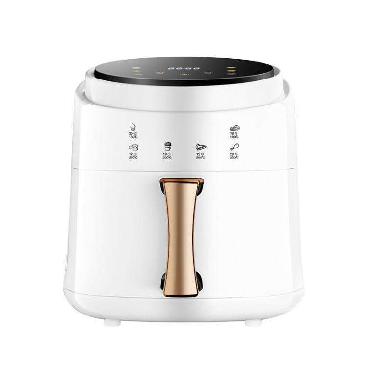 8L Air Fryer Household Multi-Function Large Capacity Oil-Free Electric Fryer, Color: White US Plug