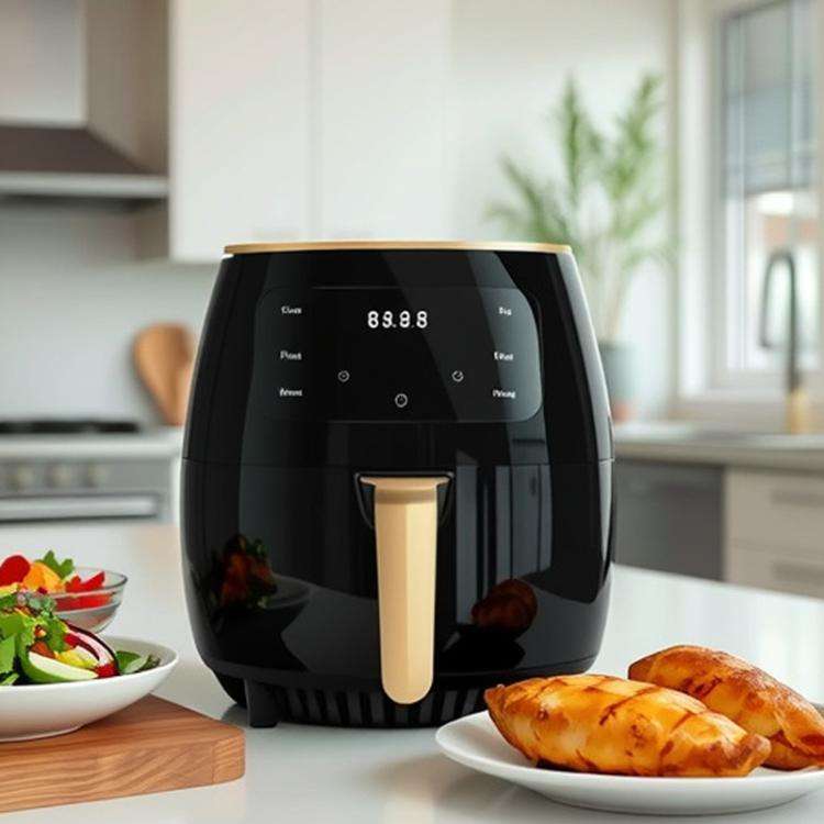 6L 1400W Air Fryer Household Large Capacity French Fry Maker Multifunctional Electric Fryer, Colo...