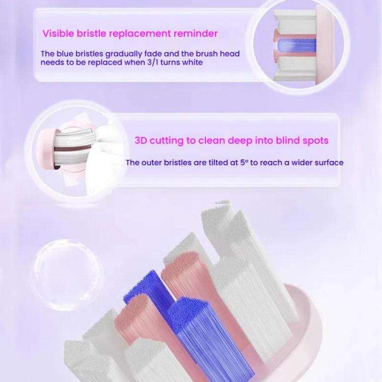 Rechargeable Sonic Electric Toothbrush for Adults with Custom Mode, Antibacterial Brush Heads, Sm...