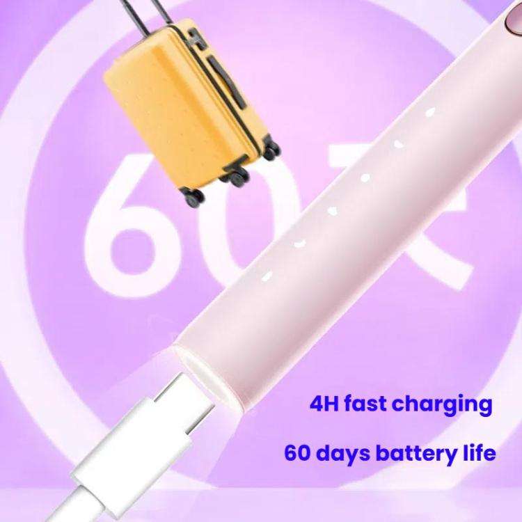 Rechargeable Sonic Electric Toothbrush for Adults with Custom Mode, Antibacterial Brush Heads, Sm...