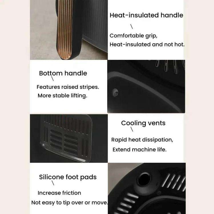 10L Large Capacity Air Fryer Multifunctional Electric Fryer French Fry Maker, EU Plug, Style: Tou...