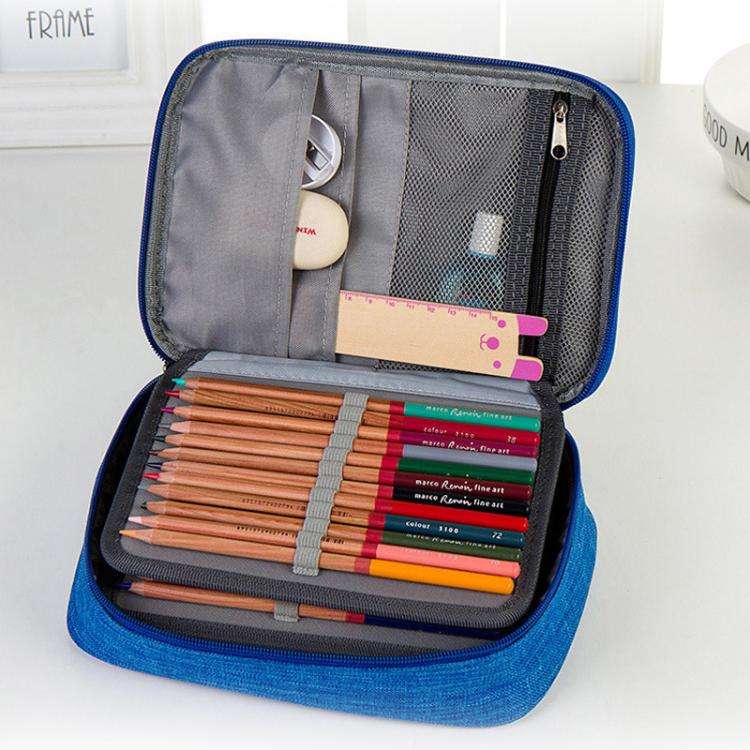 72-Slot Art Pencil Case Organizer Durable & Portable Colored Pencils Holder Artist Supplies Stora...
