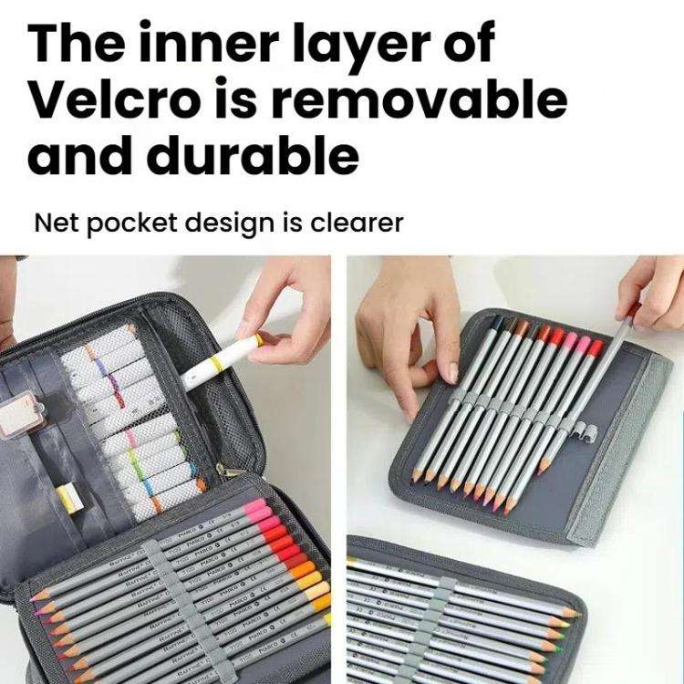 72-Slot Art Pencil Case Organizer Durable & Portable Colored Pencils Holder Artist Supplies Stora...