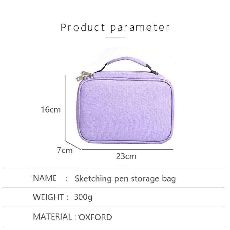 72-Slot Art Pencil Case Organizer Durable & Portable Colored Pencils Holder Artist Supplies Stora...