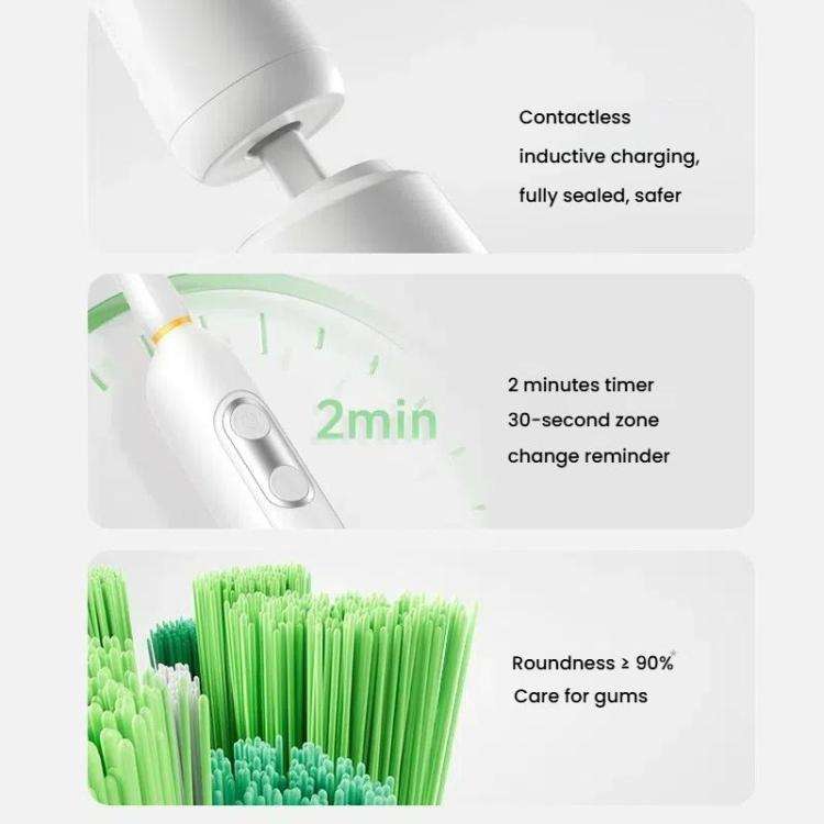 Rechargeable Electric Toothbrush for Adults 4200 RPM Rotating Brush IPX8 Waterproof Inductive Cha...