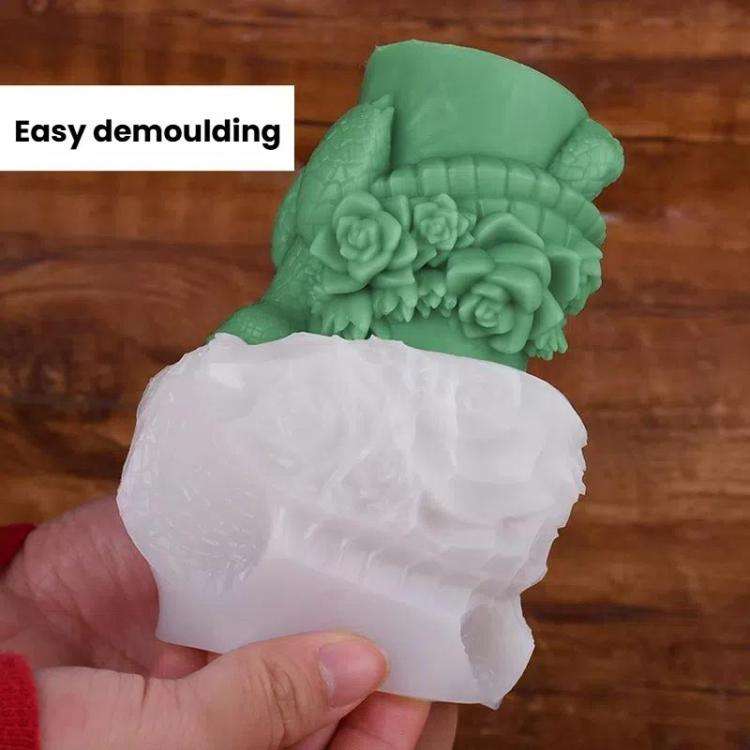 Flower Digital Aromatherapy Candle Silicone Mold DIY Diffuser Ornament Three-dimensional Digital ...