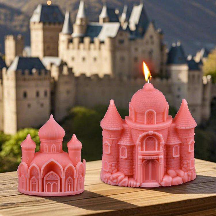 Castle Scented Candle Silicone Mold, Spec: C ZL-954