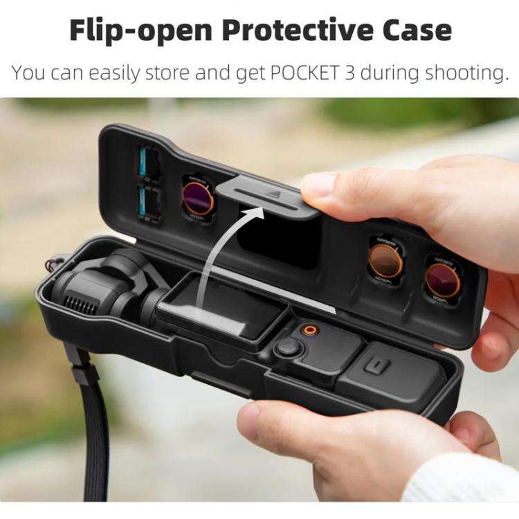 For DJI Osmo Pocket 3 Sunnylife OP3-K981 Storage Box Shockproof Protective Case Can Hold Filter A...