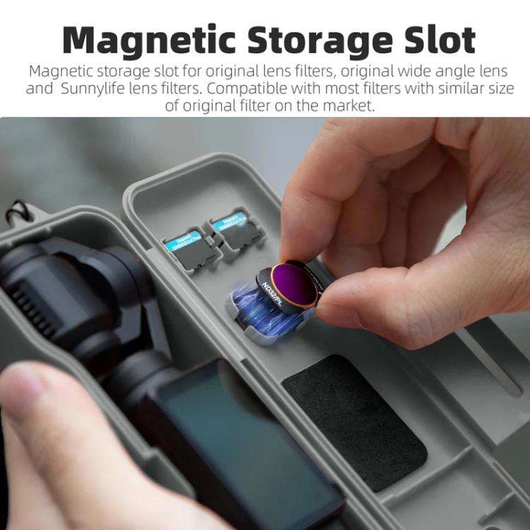 For DJI Osmo Pocket 3 Sunnylife OP3-K981 Storage Box Shockproof Protective Case Can Hold Filter A...