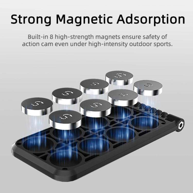 Sunnylife MJ996 Sports Camera Multi-Axis Rotating Magnetic Mount(Black)