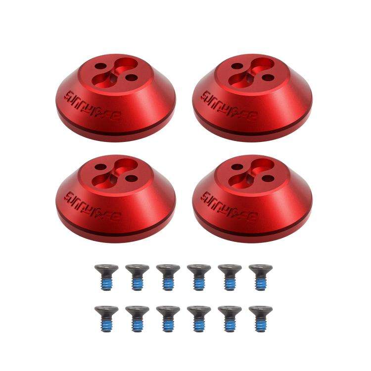 For DJI Avata 2 Sunnylife AT2-MD787 Motor Anti-dust Cover Aluminum Alloy Motor Protection Cover(Red)