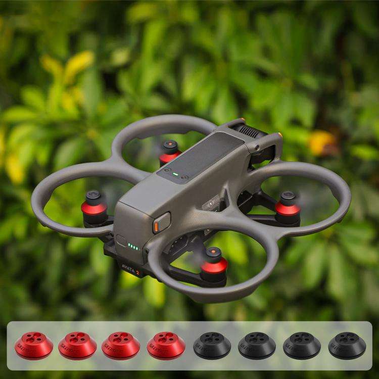 For DJI Avata 2 Sunnylife AT2-MD787 Motor Anti-dust Cover Aluminum Alloy Motor Protection Cover(Red)