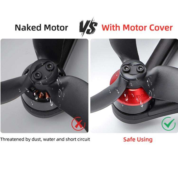 For DJI Avata 2 Sunnylife AT2-MD787 Motor Anti-dust Cover Aluminum Alloy Motor Protection Cover(Red)