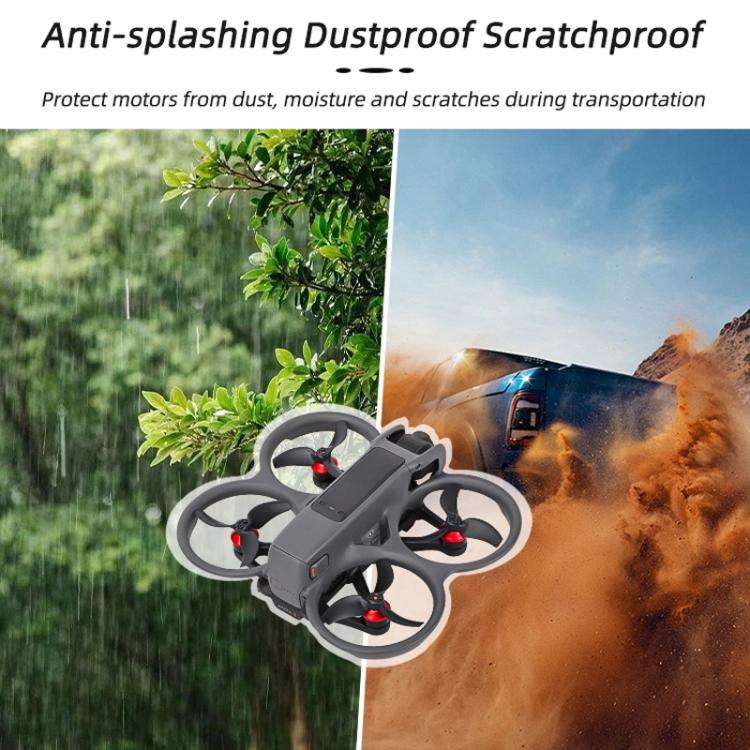 For DJI Avata 2 Sunnylife AT2-MD787 Motor Anti-dust Cover Aluminum Alloy Motor Protection Cover(Red)