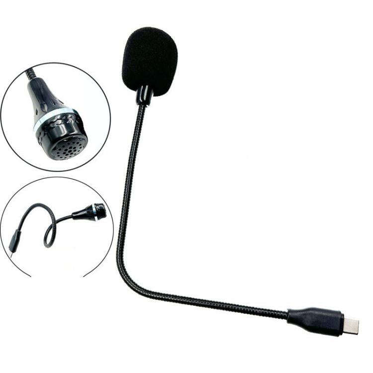 Flexible Gooseneck USB-C/Type-C Microphone with IC Chip for Laptop, Phone, Tablet,, Length: 25cm